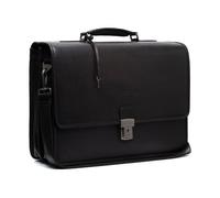The Chesterfield Brand Glenwood Maletín Mensajero Piel 42 cm Compartimento para el portátil negro