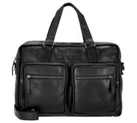 The Chesterfield Brand Wax Pull Up Maletín Piel natural 43 cm Compartimento para el portátil negro