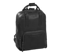 The Chesterfield Brand Wax Pull Up Mochila de la ciudad Piel 30 cm schwarz (C58-0182-00)