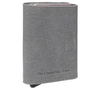 The Chesterfield Brand Paris Estuche para tarjetas de crédito Protección RFID Piel 7 cm gris
