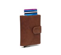 The Chesterfield Brand Prague Estuche para tarjetas de crédito Protección RFID Piel 7 cm marrón