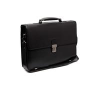The Chesterfield Brand Salvatore Maletín Mensajero Piel natural 42 cm Compartimento para el portátil negro