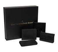 The Chesterfield Brand Set de regalo de 4 carteras de piel de 12 cm negro