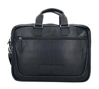 The Chesterfield Brand Wax Pull Up Maletín Piel 40 cm Compartimento para el portátil negro