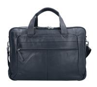 The Chesterfield Brand Wax Pull Up Maletín Piel 44 cm Compartimento para el portátil negro