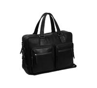 The Chesterfield Brand Wax Pull Up Maletín Piel 43 cm Compartimento para el portátil negro