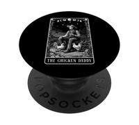 The Chicken Daddy Dad Farm Farmer Tarjeta del Tarot del Día del Padre PopSockets PopGrip Adhesivo