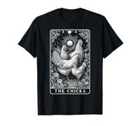 The Chicks Chicken Farm Farm Tarot Card Witchy Hen Camiseta