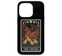 The Chicks Chicken Farm Farm Tarot Card Witchy Hen Carcasa para iPhone 13 Pro
