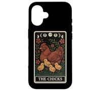 The Chicks Chicken Farm Farm Tarot Card Witchy Hen Carcasa para iPhone 16
