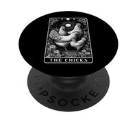 The Chicks Chicken Farm Farm Tarot Card Witchy Hen PopSockets PopGrip Adhesivo