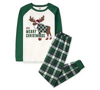 The Children's Place Baby Adult Holiday Pajamas, Cotton, Moose 22, 3X-Large