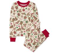 The Children's Place Baby Girl Family Family Family Holiday Sets Fit 100% Cotton Adult Big Kid Kiddler Pajama Juego de jengibre de vainilla 5 EE. UU.