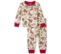 The Children's Place Baby Girl Family Family Family Holiday Sets Fit 100% Cotton Adult Big Kid Kiddler Pajama Juego de jengibre de vainilla 2t US