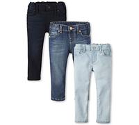 The Children's Place Baby Girls and Toddler Girls Basic Skinny Jeans,Blues Wash/Dk Indigo/Sky Wash 3 Pack,5T
