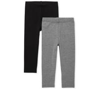 The Children's Place Baby Girls And Toddler Girls Leggings Black/ Hound Gray Pack 6-9MONTHS