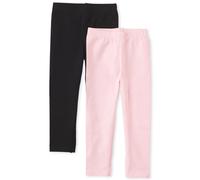 The Children's Place Baby Girls And Toddler Girls Leggings Black/Shell 2 Pack 2T