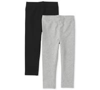 The Children's Place Baby Girls And Toddler Girls Leggings Black/Smoke Gray 2 Pack 4T