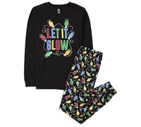 The Children's Place Baby Girls Family Matching Christmas Holiday Sets, Snug Fit 100% Cotton, Adult, Big Kid, Toddler, Pajama Set, Let It Glow, XX-Large US