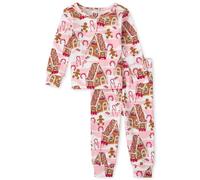 The Children's Place Family coincidiendo con fiestas navideas Pajamas ajustes ajustados 100% algodn para adultos grande para nios pequeos beb y