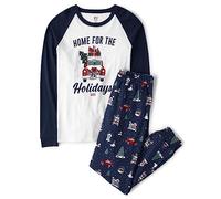 The Children's Place Holiday Long Sleeve Pajamas Juego de Pijama, Hogar para Vacaciones, X-Small (Adult) Unisex bebé