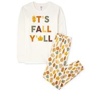 The Children's Place Holiday Long Sleeve Pajamas Juego de Pijama, It's Fall Yall, X-Small (Adult) Unisex bebé