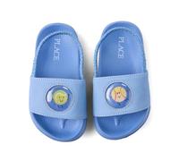 The Children's Place Sandalias de uso diario para bebés y niños pequeños con correa trasera, Azul (Blue Sport), 4 Toddler