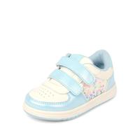 The Children's Place Tenis Casuales para bebés y niñas pequeñas para Uso Diario, Azul Glitter, 9 Toddler