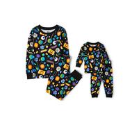 The Children's Place Unisex Baby and Kids hermanos que coinciden con el pijama de vacaciones colocados algodn Allada Halloween Candy 6