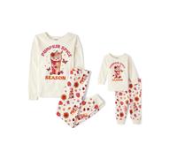 The Children's Place Unisex Baby and Kids hermanos que coinciden con el pijama navideo de las especias de calabaza de algodn Temporada 8