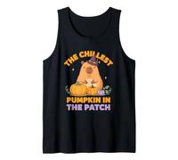 The chillest Pumpkin in The Patch Capybara Halloween Camiseta sin Mangas
