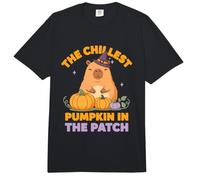 The chillest Pumpkin in The Patch Capybara Halloween Comfort Colors Adult Heavyweight T-Shirt