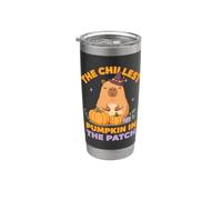 The chillest pumpkin in the patch Capybara Halloween Vaso térmico de acero inoxidable de doble pared