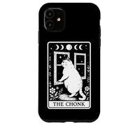 The Chonk Funny Fat Cat Meme Tarot Card Witchy Carcasa para iPhone 11