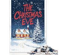 The Christmas Eve House Puzzles Imposible,desafío para Adultos Entretenimiento Creativo 1000 Piezas Obra De Arte De Juego De para Adultos Y Niños 1000pcs (75x50cm)