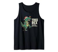 The Christmas Wonder Dinosaur Christmas Tree Rex Camiseta sin Mangas