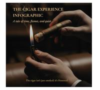 The Cigar Experiences Infographic: A tales of time, Flames, and Quiet