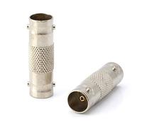 THE CIMPLE CO Acoplador de extensión de Cable Conecta Dos Cables de vídeo coaxiales, para coaxial F81 (Hembra a Hembra) 3 GHz Satellite, TV por Cable y Cable de Internet Nominal