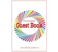 The CIRCULATING GUEST BOOK (white cover) for Weddings: A Wedding Reception Activity for Guests. A keepsake for the Newlyweds.