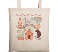 The Circus Artist Performer Art - Bolsa de algodón ecológico natural, color beige, beige, Talla única