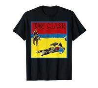 The Clash - Give 'Em Enough Rope Camiseta, Hombre, Negro, L