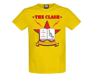 The Clash Know Your Rights Camiseta Vintage Amarilla Amplified