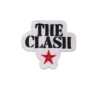 The Clash White Punk Band parche patch bordado con logotipo para planchar de hierro en apliques