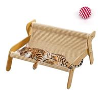 The Claw Lounge, 2 en 1 Cat Scratch Pad and Lounger, Cat Sisal Lounge Chairs, Pet Beds for Indoor Cats, Wear-Resistant Scratching Pad Chair, Garra Trimming and Comfort Rocking Cats Scratcher (A)