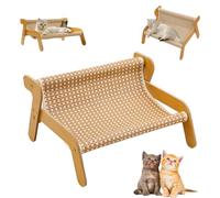 The Claw Lounge, 2-in-1 Cardboard Cat Scratcher & Lounger, Wear-Resistant Scratching Pad Lounge Chairs, Cat-Friendly Summer Breathable Fabric (Cooling Mat,Large)