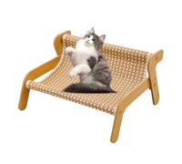 The Claw Lounge, Cat Sisal Chair, 2 in 1 Cat Hammock Lounge, Wear-Resistant Scratching Pad Lounge Chair, Rocking Cat Scratcher, Wavy Design Rocker Providing Claw Trimming and Comfort (Rattan Mat)