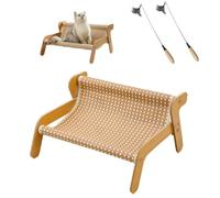 The Claw Lounge,Cat Sisal Chair,2-In-1 Cat Scratch Pad and Lounger,Wear-Resistant Scratching Pad Lounge Chair,Wavy Design Rocker Providing Claw Trimming and Comfort,For Indoor Cats (Cool Mat)