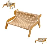 The Claw Lounge, Cat Sisal Chair, 2-in-1 Cat Scratch Pad and Lounger, Wear-Resistant Scratching Pad Lounge Chair, Cooling Mat, for Indoor Cats (Cooling Mat Style)