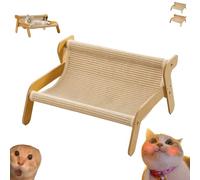 The Claw Lounge, Cat Sisal Chair,Rocking Cat Scratcher, Lounge Style Pet Seat, Cat Scratch Pad and Lounger, 2-in-1 Multifunctional (Style-A)