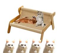 The Claw Lounge,Scratch Lounge for Cats, Sisal Cat Chair, 2 in 1 Cat Hammock Lounge, Wavy Scratcher for Cats,Providing Claw Trimming and Comfort for Indoor Cats (Lino,Piccola)